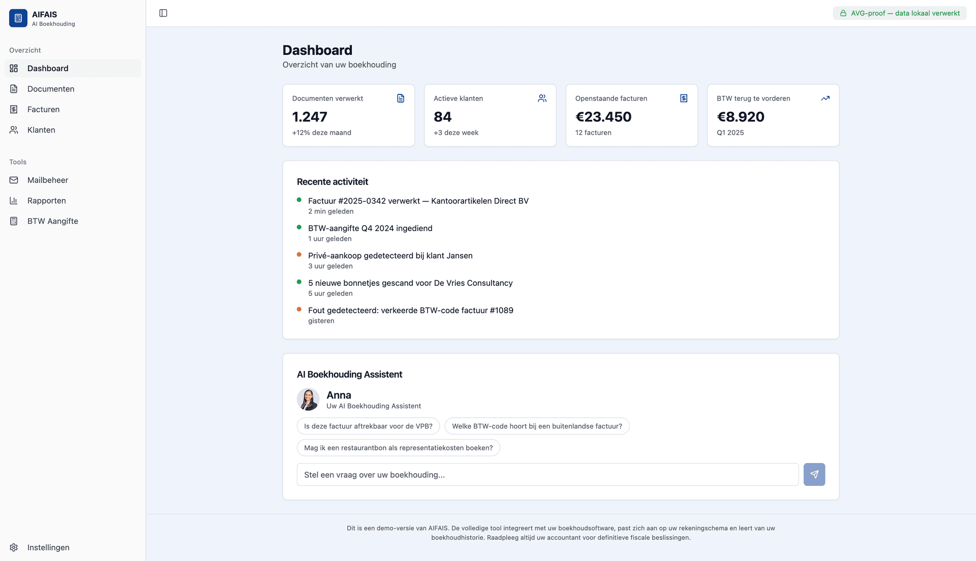 AI Boekhouding Assistent