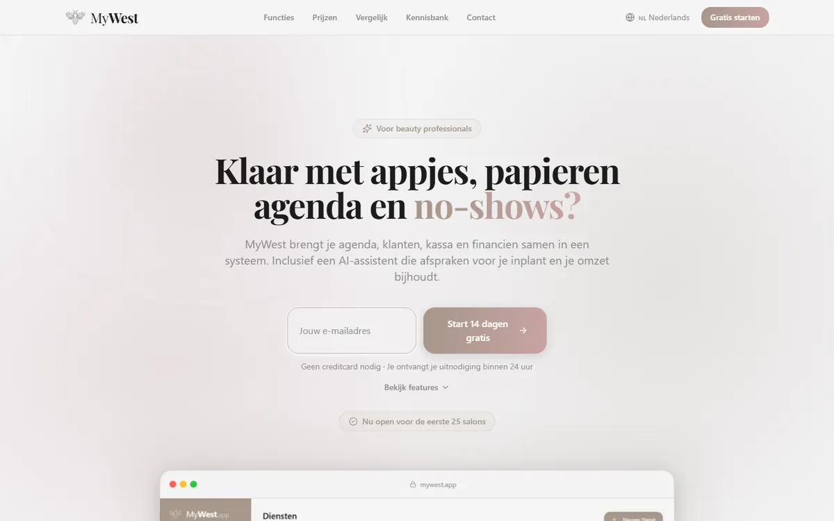 MyWest: SaaS voor salons